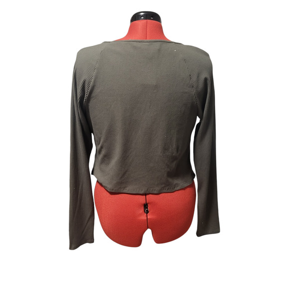 NWT Wild Fable green long sleeve top, size xxl - Picture 2 of 7